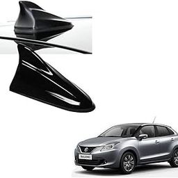 Auto Addict Car Black Shark Fin Antenna Roof Car Antenna Radio Replacement Antenna for Maruti Suzuki Baleno Nexa-picture-3