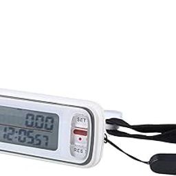 Ubersweet® Imported 1A09 LCD Stopwatch White Digital Electronic Watch 3D Sensor Walking_67441-image-30