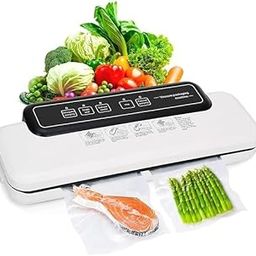 VGMAX Vacuum Sealer Machine Air Sealing System for Food Preservation Dry Food Modes Automatic Vacuum Air Sealing System with Dry and Wet Modes,Led Indicator Lights, External Pumping-image-11