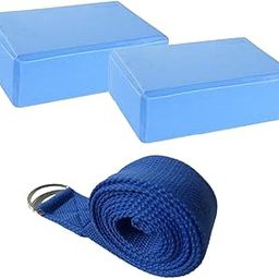 Kisangel Yoga Blocks and Straps Set High Density Eva Cotton Twill for Deeper Stretches for Pilates-image-53