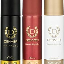 DENVER Caliber, Honour & Imperial Nano Deo - 50ML Each (Combo Pack of 3) | Travel Size Long Lasting Deodorant Spray - For Men-image-54