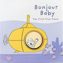 Bonjour Baby: Baby Record Book for 0 to 5 Years, 134 Page Baby Journal to Capture Baby’s Precious Moments; Baby Memory Book with Health Record Book & Sticker for Baby Shower Gifts by The Journal Lab-picture-10