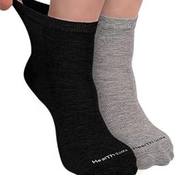 FOOTPRINTS Unisex Bamboo Diabetic Ankle Socks | Thicker Soft Comfy Seamless | pack of 2-image-46