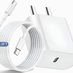 iPhone 15 Original Fast Charger with New Braided 60W USB-C to USB-C Cable Cord, 20W Type C Power Adapter Type C Wall Charger for iPhone 15/15 Plus/15 Pro/15 Pro Max/iPad Pro/Air 5th/Mini/iPad 10th-20