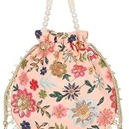 Women's Jiya Floral Embriodered Potli | Ladies Purse Handbag-13