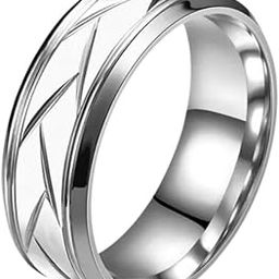 Alpha Anti Tarnish Zash Stainless Steel Finger Ring for Men | Stylish Durable Jewellery Accessories | Rings for Man | Minimal Jewelry | Birthday Gift for Boys (Size - 11)-image-84