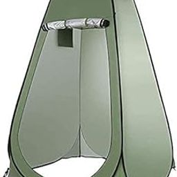 Styxon Wedding Photoshoot Cloth Changing & Toilet Tent for Camping and Hiking (1-Person, 190 cm, Green with Silver Coat Inside)-image-82