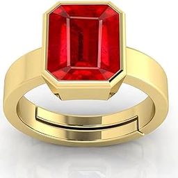 5.25 Ratti 4.25 Carat A+ Quality Natural Burma Ruby Manik Unheated Untreatet Gemstone Gold Ring for Women's and Men's(GGTL Lab Certified)-image-51