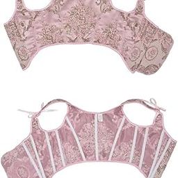 French Style Corset Tops Women tage Spaghetti Strap Lace-up Cat Print Overbust Corset Crop Top Lolita Clothing-image-12