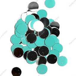 R&H Craft Mirrors Circle Shape 100 Grams, 490 Pcs Approx, for LIPPAN Art, Mirror, MUD, Craft, Mosaic, Home Decorations ETC (1 CM)-12