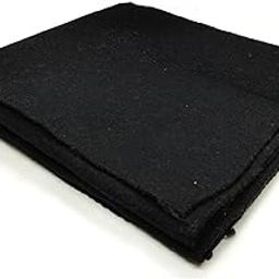 Premium Handcrafted Black Woolen Aasan - Perfect Mat for Meditation & Prayers - Soft, Comfortable (Size 24 x 30 Inch) PATITPAVAN-image-0