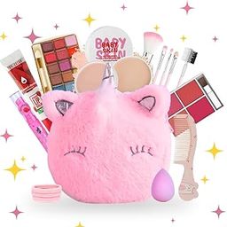 Linivya Kids Real Makeup Kit for Girls & Teens with Unicorn White Bag - Non-Toxic, Safe, Washable - Birthday Gift for 6 7 8 9 10 12 13 14 15 16 Years Old (Pack of 18)-27