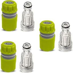CAZAR High Pressure Washer Water Filter Connection Accessory 3/4" Inlet Nozzle (Nipple) with Quick Connector Suitable for Ballorex, Starq, Gaocheng, JPT, Bosch, ResQtech (3)-image-79