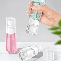 HOMIFY 100ML,Pack of 3 Empty Plastic Empty Spray Bottles For Toiletries Empty Refillable Reusable Cosmetic, Toner Fine Mist Perfume Travel Spray Bottle 100 Ml - Set Of 3 Pcs-13