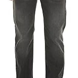 Men's Fitted Mid Rise Jeans (0038I-0017_Black, 32-image-54