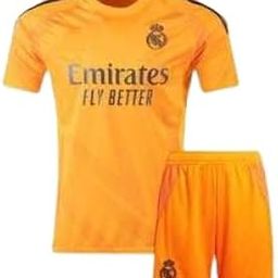SPORTYWAY Real Madrid New Season Ronaldo 7 Orange Kids Football Jersey Set-image-10