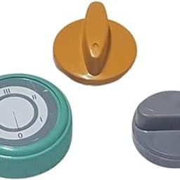DESCTIDY Mixer grinder ON // OFF & Speed control Switch Knobs with Multi colour (inside pack 3 swtich konbs) suitable for all brand PUSH type model.-picture-1