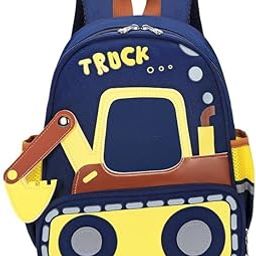 Kids School Backpack, Truck Design with Padded Straps, Blue and Yellow, 15L Capacity, Ages 5-12-image-96
