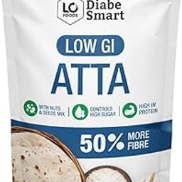 DiabeSmart Sugar Care Atta 2 Kg | 50% Better Sugar Control | Low GI Multigrain Atta for Sugar Release Control | Tested on Diabetics | Diabetic Atta For Diabetic Care | High Fiber Flour-19