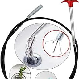 GOMNIK Drain Pipe Cleaning Spring Stick | 160cm Hair Catching Claw Wire | Sink & Sewer Dredge Remover | Flexible Drain Cleaner Tool for Kitchen & Bathroom-image-34