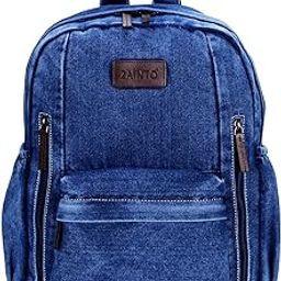 Denim Backpacks for women Stylish Outdoor Travel Commute Daypack Large Capacity Schoolbag College Students Junior High School Students Bookbag-image-52