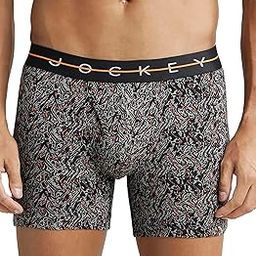 NY03 Men's Super Combed Cotton Elastane Stretch Printed Boxer Brief with Ultrasoft Waistband (Prints May Vary)-image-66