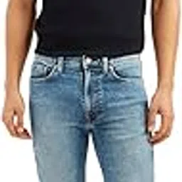 levi's Men's 513 Blue Slim Straight Fit Mid Rise Jeans-picture-8