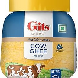 Gits Cow Ghee 500 ml Jar | Pack of 1 | Aroma in every drop |Pure Veg, Pure Cow Ghee, Desi Ghee, No preservatives | Rich Taste & Aroma | Good source of Vitamin A, Delicious, Healthy & Nutritious | Good for Digestion, Heart, Skin and Hair | Homemade taste-image-29