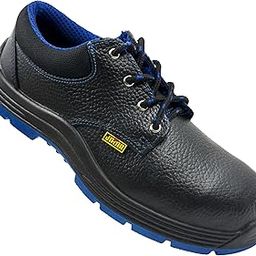 JAMA JB041 Safety Shoe for Construction, Automotive & Industrial Sector | Leather Shoe, Slip Resistant, Heat, Water, Oil & Chemical Resistant, Steel Toe Shoe | Size 06 UK/India Black-image-39