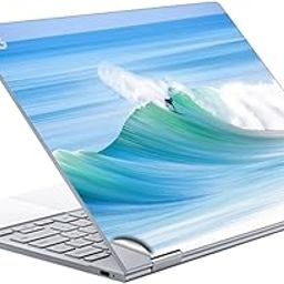 GADGETSWRAP Laptop Decal Vinyl Sticker Top Only Compatible with Google Pixelbook - Comb The Wave-image-71