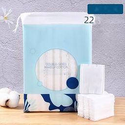 100 PCS Ultra Thin Makeup Remover Cotton Pads Perfect for Face Lips Eyes Nails Polish Makeup Remover Cleansing and Daily Skin Care, Square, Lint Free-45