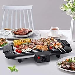 Zorzel Barbeque Grill Electric Smokeless Indoor/Outdoor Portable Tabletop Grill Kitchen bbq Grill 5 Adjustable Temperature Control, 2000W with Oil Drip Tray, Ideal for Barbecue Fans-image-99