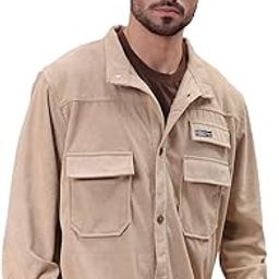 Men Relaxed Solid Utility Jackets-picture-20