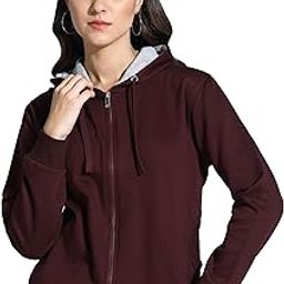 Alan Jones Clothing Women's Cotton Hooded Neck Sweatshirt-image-16