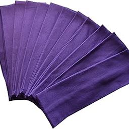 1 Dozen 2.5" Cotton Soft & Stretchy Headbands Purple AD-picture-13