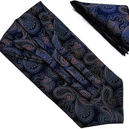 France Men's Self-Design Cravat Ascot NeckTie for Men Free Size Microfiber Fabric-image-96