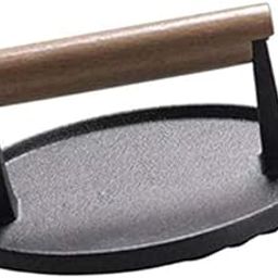 Heavy Duty Cast Flat Iron Steak Hamburgers Sausage BBQ Grill Press-image-25
