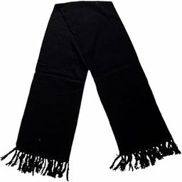 Black Woolen Muffler for men and women - warm and stylish winter accessory-image-14