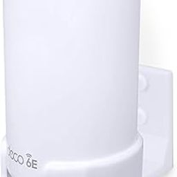 Screwless Wall Mount for TP-Link Deco X68, XE75, XE75 PRO, AXE5300 & AXE5400, No Mess, Reduce Interference & Increase Range, Stick On Adhesive Bracket, White by Brainwavz-17