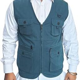 Men's Multi-Pocket Cargo Jacket, Zippered, 100% Cotton-picture-29