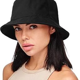 Women's Cotton Bucket Hat with Sun Protection| Summer Beach Sun Cap Packable Fisherman Cap for Travel Outdoor Hiking-image-37
