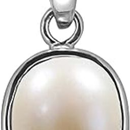 3 to 15.50 ratti Silver moti pandent moti pendent for Women and Men Sacha moti Locket-image-83