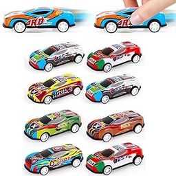Amitasha 8 Unbreakable Racing Mini Diecast Car Models Set for Kids Pull Back Vehicles Metal Alloy Car Play Set for Kids, Unique Toys, Best Birthday Gift, Diwali Gift(8 Pc Metal Cars)-11