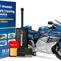 Vehicle GPS Tracking Device with App Integration, Live Tracking & Geofencing – SIM Card Included - Compatible with Bike (1Year Subscription - Bike) - B1NN-5