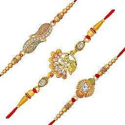 Rakshbandhan Rakhi | Rakhi For Brother, Bhaiya, Bhai | Rakhi Combo | Rakshabandhan Gift Set| Rakhi Gift| Kundan Rakhi Combo Set| Rakhi Set for Brother-image-84