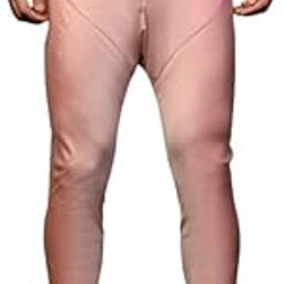 Men's Churidar, Pink Solid Cotton Blend-40