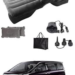 AYW Car Air Inflatable Car Bed Mattress Airbed Overnighter Silver 233 for Tourism Outdoor Camping Swimming Pool for Toyota Vellfire Silver/Grey Color-14