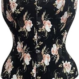 Dusky Rose Steel Boned Over Bust Corset/Waist Shaper for Woman-image-27
