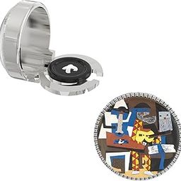 – Snap-on Shirt Button Cover Cufflinks Set for Men - Three Musicians Inspired by Pablo Picasso-51