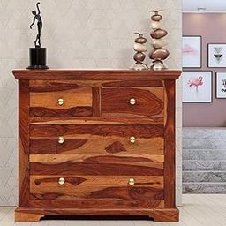 MAYOOR ART Solid Sheesham Wood Chest of 4 Drawer Storage Furniture for Home/Livingroom/Bedroom/Hallway Furniture | Honey Finish-image-79
